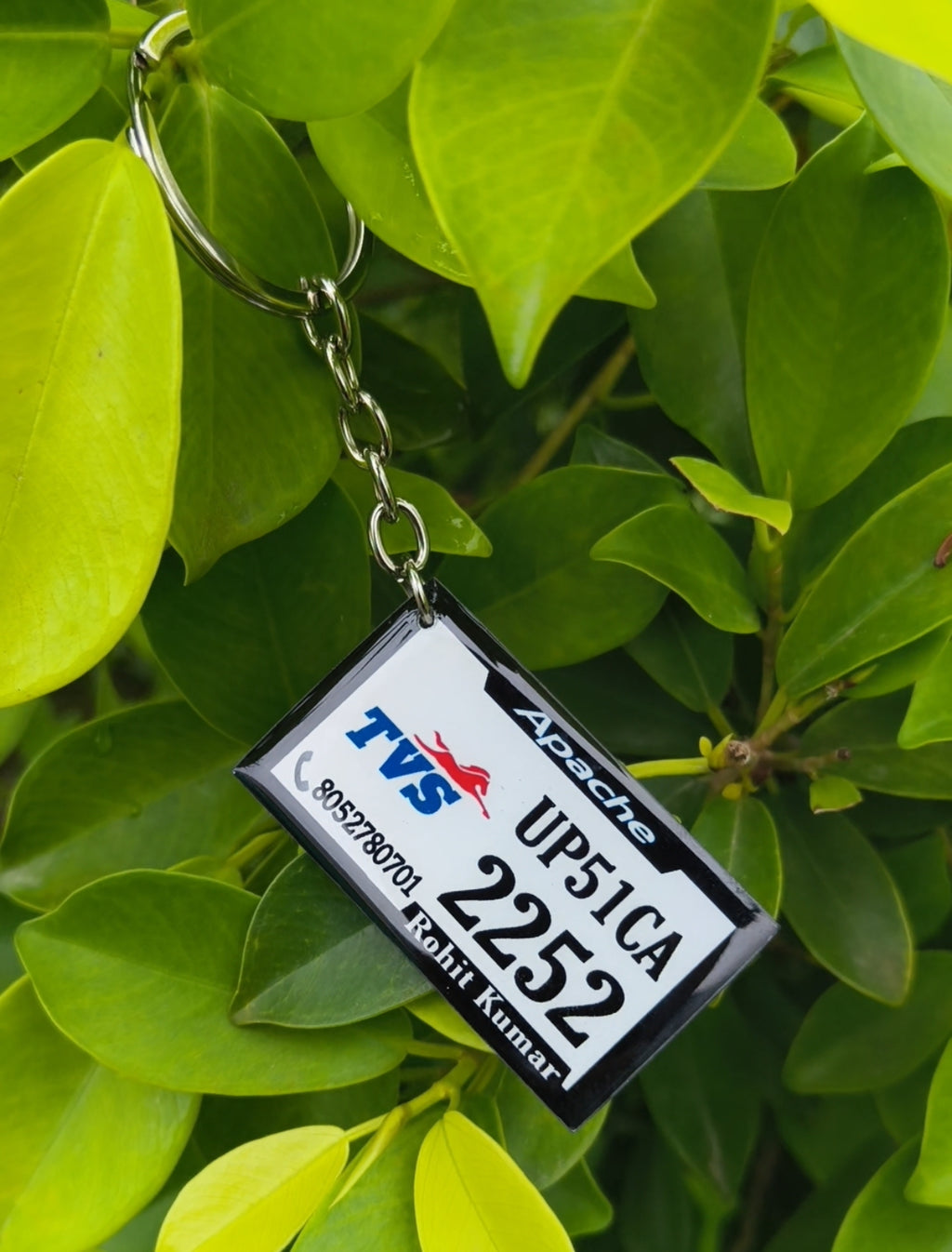 Number plate keychain ( 2 sided)